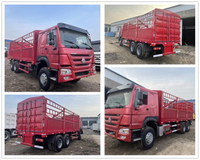 Sinotruk 6X4 Heavy Duty HOWO 20-30 Tons Box Cargo Lorry Van Stake Fence Truck for Sale