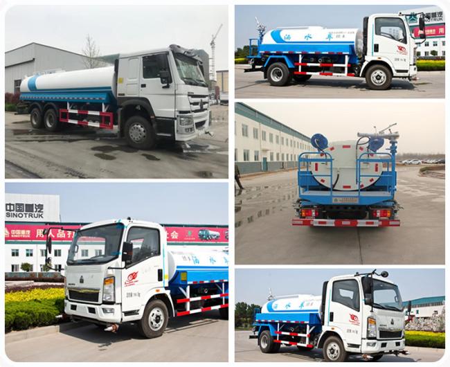 Sinotruk HOWO 4X2/6X4/8X4 Water Tank Trailer Used Water Truck