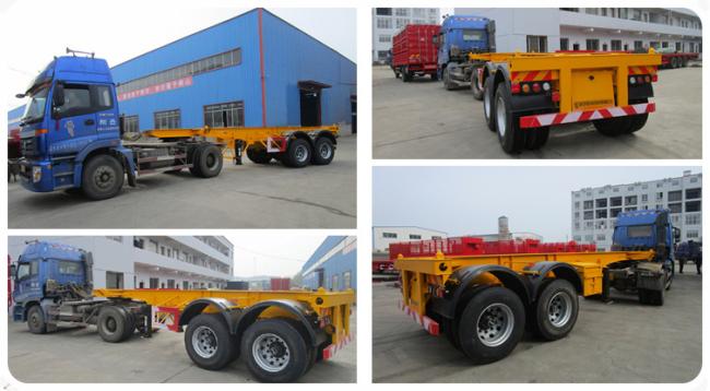 40ton Tri-Axles 20FT Container Delivery Skeleton Trailers