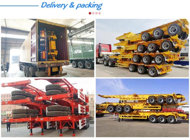Factory Price 2 or 3 Axles 40FT Frame Container Skeleton Semi-Trailer