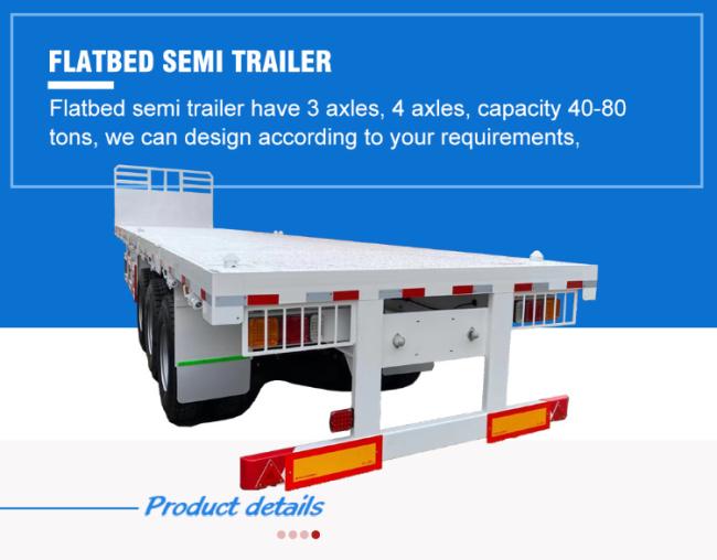2 Axles 20 Feet 20FT Container Trailer Lock