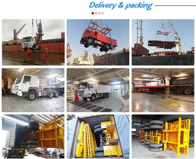 3 Axle 40FT 28 FT 30 Ton Container Flatbed Semi Trailer for Sale