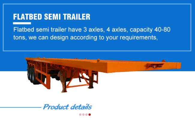 40 FT Container Chassis Carry Container Truck