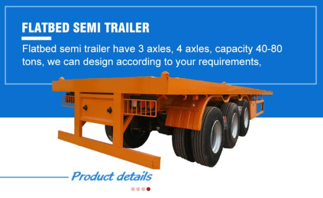 40′ Container Transport Chassis 40FT Flatbed Trailer