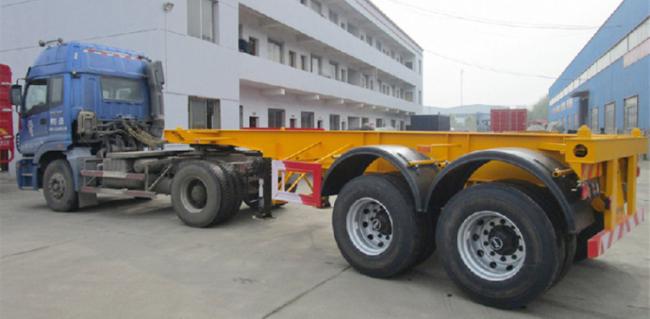 20 40FT 2 Axles Tri Axle Skeleton Trailer for Container