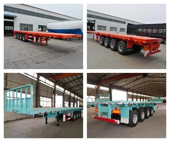 2 Axles 25feet Platform Truck Trailer for Sale in Africa