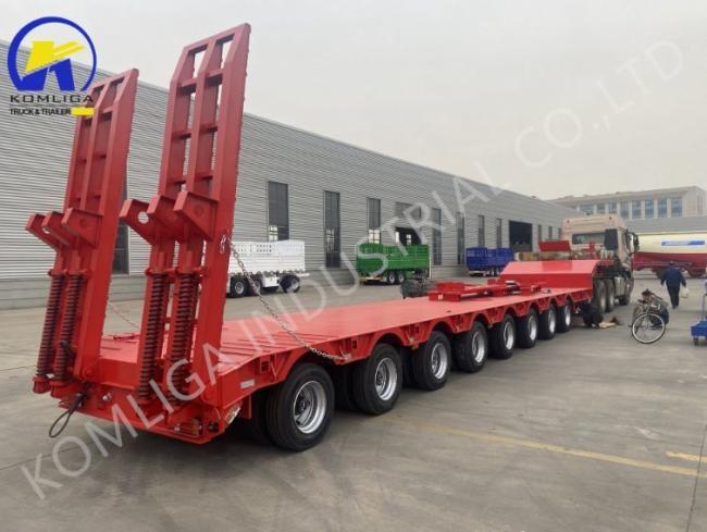 New Hot Selling 100tons 6axle 8axle Detachable Lowbed Semi Trailer for Sale