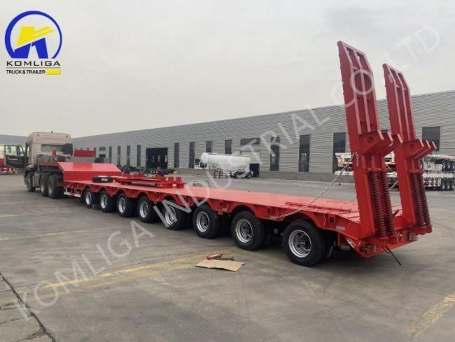 New Hot Selling 100tons 6axle 8axle Detachable Lowbed Semi Trailer for Sale