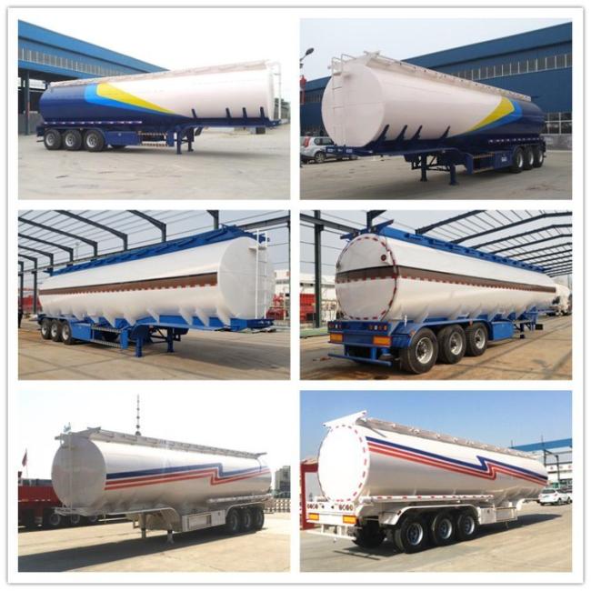 3 Axles 42000L 45000L Fuel Oil Tanker Semi Trailer
