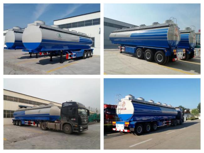 3 Axles/ 40000L/42000L/45000L Carbon Steel/Stainless Steel/Aluminum Alloy Tank/Tanker Truck Semi Trailer