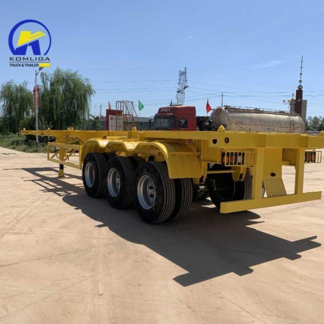 Factory Price New 3axle 40ton 40feet Skeleton Semi Trailer for Sale