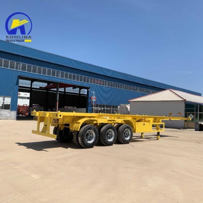 Factory Price New 3axle 40ton 40feet Skeleton Semi Trailer for Sale