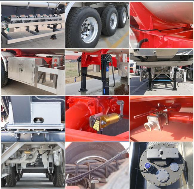3 Axle 25/30/40/50cubic Meters Aluminum Fuel Oil Tank Trailer