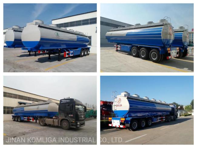 2/3 Axle Heavy Oil Fuel Tank Semi Trailer for Tractor Truck