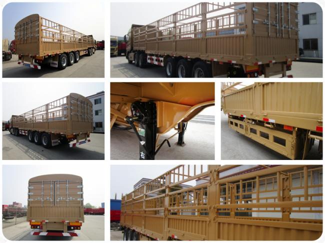 2 Axles 3 Axle Heavy Duty Top Open Box Cargo Trailer