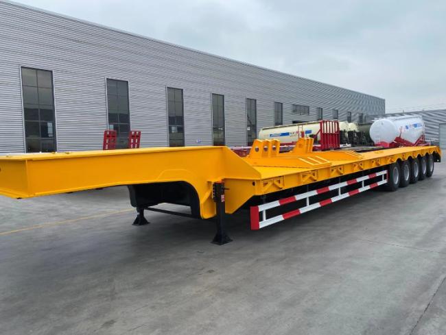 3/4 5 Axle Low Loader Low Bed Semi Trailer for Sale