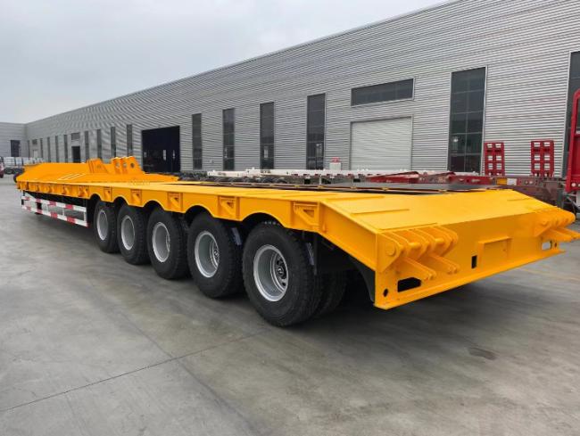 3/4 5 Axle Low Loader Low Bed Semi Trailer for Sale