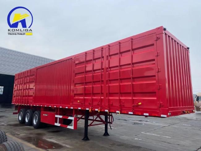 3axles 4axles Box Trailer Container Semi Trailer for Transport