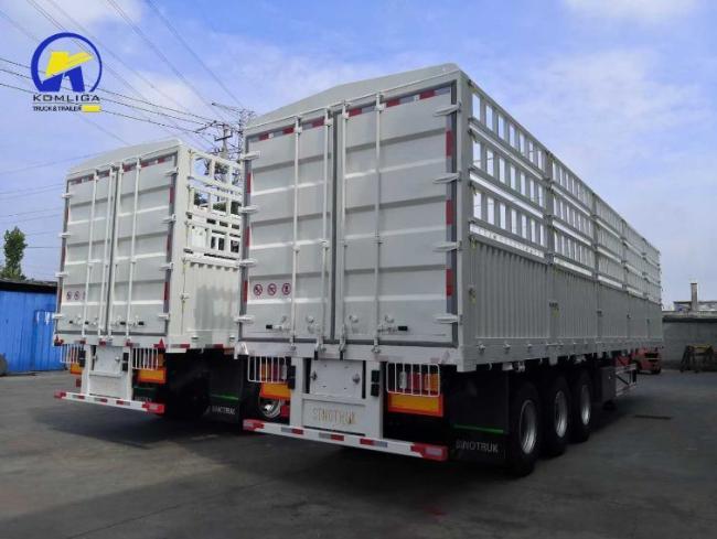 New 3axle 40FT Container Side Wall Semi Trailer Manufacturer Fence Semi Trailer for Sale