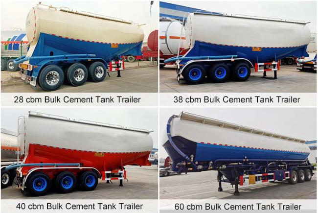 Low Price V Shape Dry Bulk Cement Tanker Trailer 3 Axle 45cubic Meter for Sale