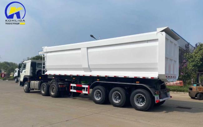3 Axles 4 Axles 35 Cbm 40m3 45m3 60tons 70tons 80tons Hydraulic Tipping Trailer Rear End Mining Dumper Dump Tipper Trailer