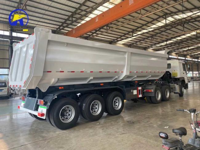Heavy Dump Semi Trailer with Front Lift Device for Transposition