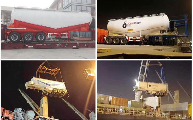 3 Axles 50t Dry Bulk Cement Trailer Truck for Sale