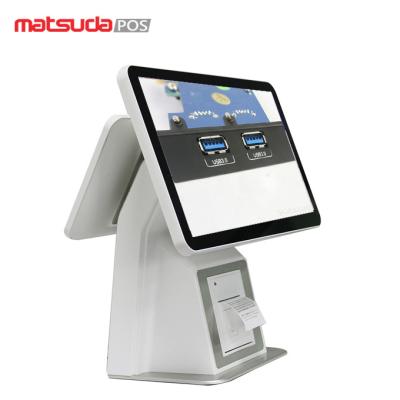 China Capacitive Dual Screen Electronic Windows Pos System 15.6 Inch for sale