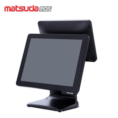 China 15 Inch Dual Capacitive Screen Electronic Cashier Matsuda POS for sale