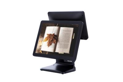 China Aluminum Alloy 15 Inch Dual Screen Supermarket Pos System for sale