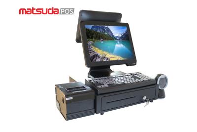 China Commercial Equipment I3 I5 CPU Dual Screen Pos Machine for sale