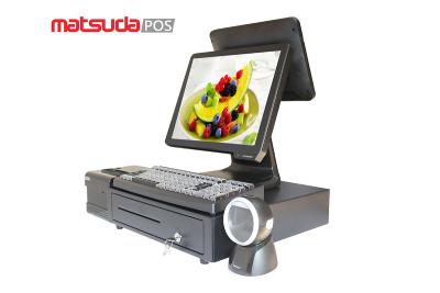 China High Sensitive 1024*768 Dual Display All In One Pos Computer for sale