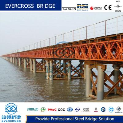 China S355JR Puente Bailey de acero Refuerzo Puente Bailey compacto ODM en venta