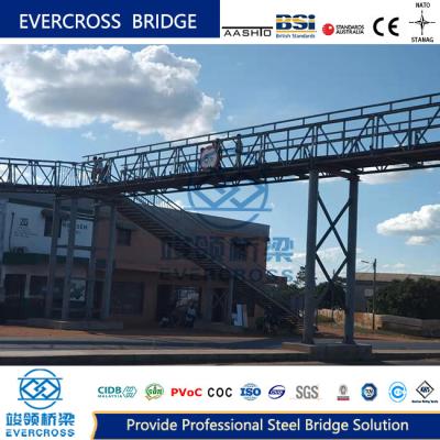 中国 低コストの塗料表面付きのポータブル・スティール・モジュール型歩行橋 販売のため