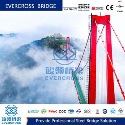 China Modular Steel Cable Suspension Bridge Large Spans COC Certificate for sale