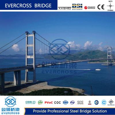 China Composite Bridge Steel Cable Suspension Bridges Big Loading Capacity for sale