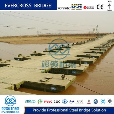 中国 歩道 浮遊ポントン橋 オーダーメイド 持ち運び可能な鋼筋橋 販売のため