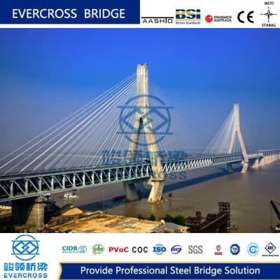 China COC Certificate Cable Stayed Bridges Long Life Prefab Steel Bridges for sale