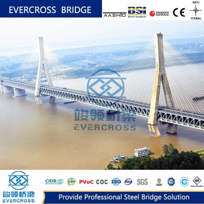 China Prefabricated Steel Truss Bridge Simple Beam Bridge Large Span for sale