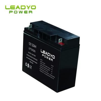 China baterias de ciclo profundo lifepo4 recarregáveis ​​ABS Case 12V 20ah baterias de lítio à venda