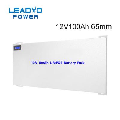 China LEADYO Slimline Lithium Deep Cycle Battery 12V 100Ah Replace AGM Caravan Battery for sale