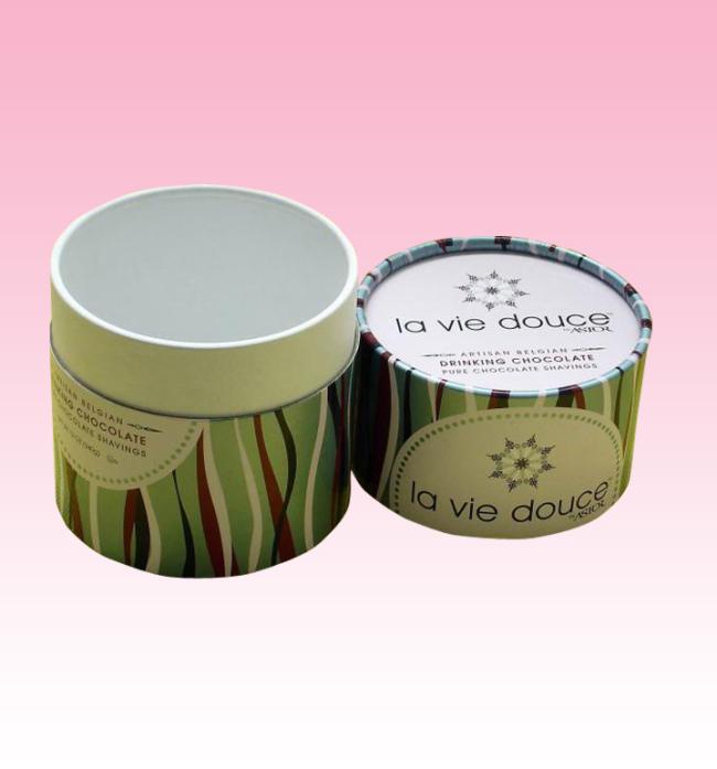 custom round cardboard gift tube boxes packaging printing manufacturer
