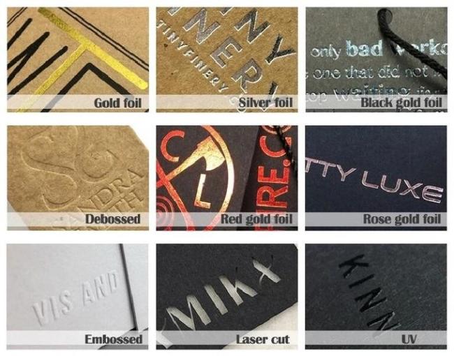 Stitched Custom Clothing Labels Small Quantity Recycled Spot UV Emboss Silver Foil