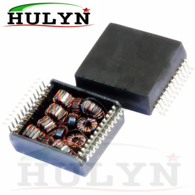 China Dual Port, 1000 BASE-T Ethernet Transformer Modules, SMD for sale