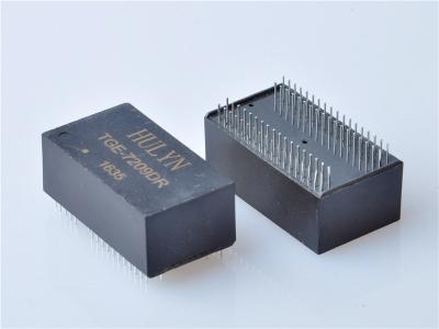 China 10/100/1000 Base-T Quad port SMD  LAN Magnetic Transformer,72PIN,Very low profile PCMCIA /PC Card, SMD package. for sale