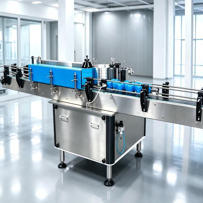 Technical view of FLM-300 labeling machine components