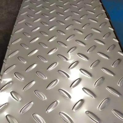 China 410 405 409 Checkered Stainless Steel Plate Kitchen ASTM 304 316 1mm For Floor for sale
