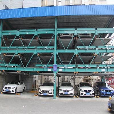 China Multi Level Hydraulic Car Parking Lift Simple Parking Customerized Color for sale