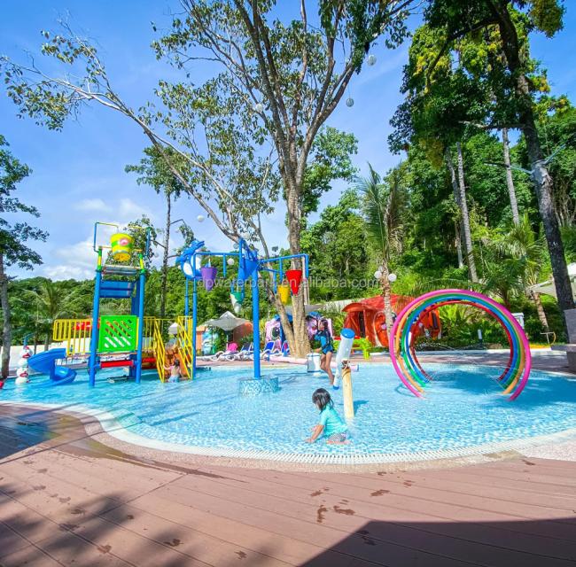 Water park aerial view