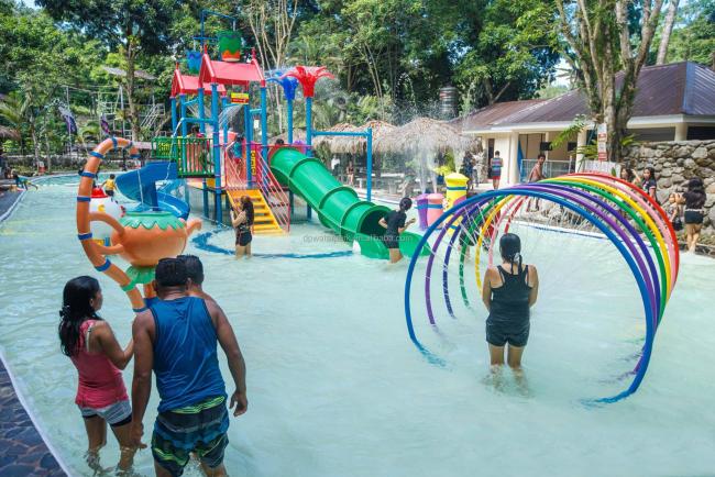Family water play area